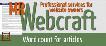 Word count for articles